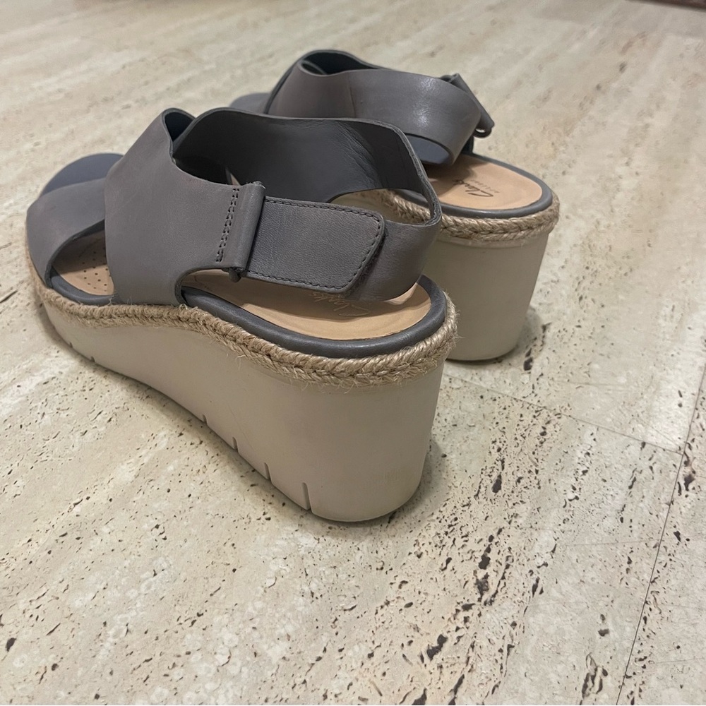 Leather Wedge Sandals